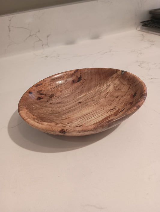 Shallow Spalted Pecan Catch-all dish