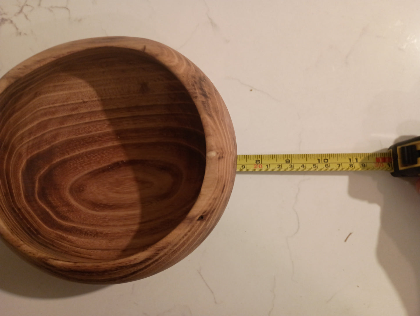 Natural Edge Elm Turned Bowl, roughly 7.25" x 3.5"